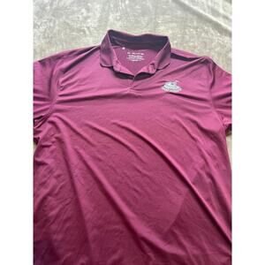 Wolf Hollow Golf Under Armour Red polo‎ Shirt Size 2XL Pullover Men's